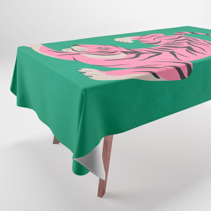 The Chase 2: Pink Tiger Edition Tablecloth Gallery Image 1