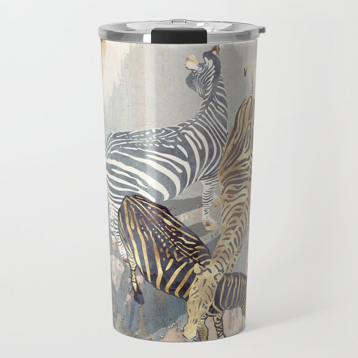Metallic Zebras Travel Mug Gallery Image 1