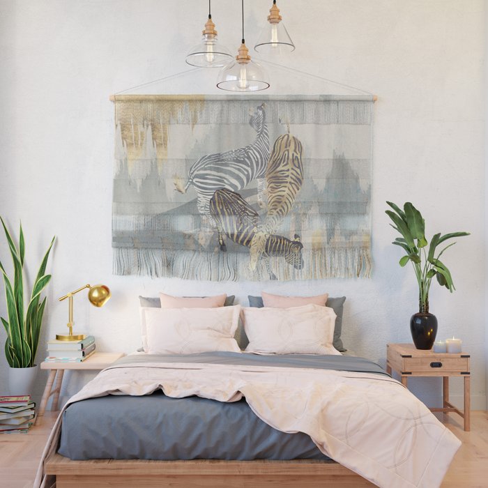Metallic Zebras Wall Hanging Gallery Image 2