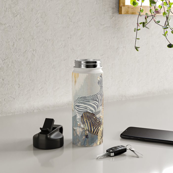 Metallic Zebras Water Bottle Gallery Image 4