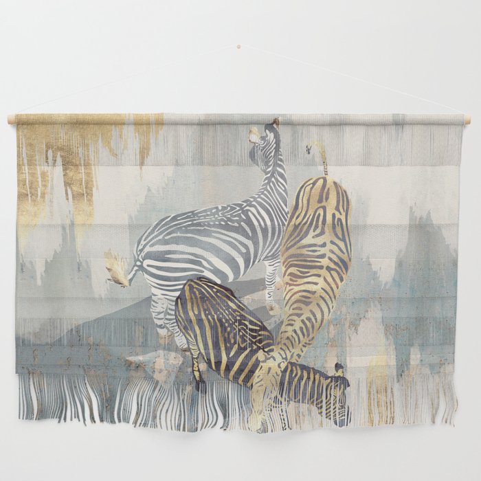Metallic Zebras Wall Hanging Gallery Image 2