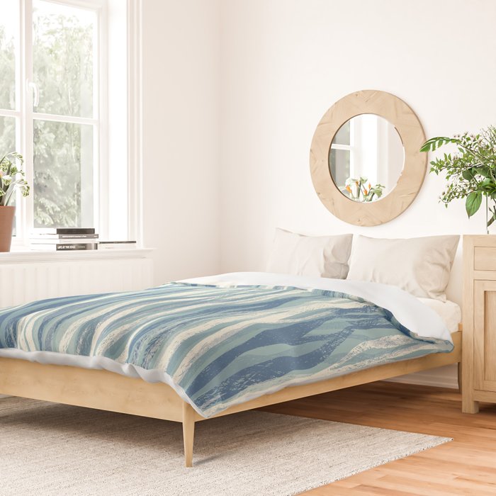 Wildlife Safari animal print blue Duvet Cover Gallery Image 2