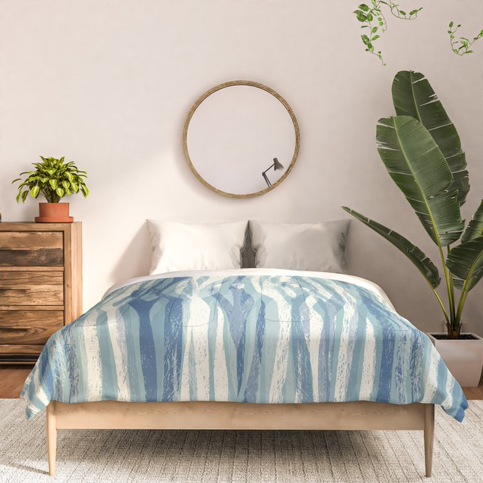Wildlife Safari animal print blue Comforter Gallery Image 3