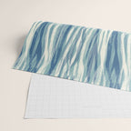 Wildlife Safari animal print blue Wrapping Paper Gallery Image 2