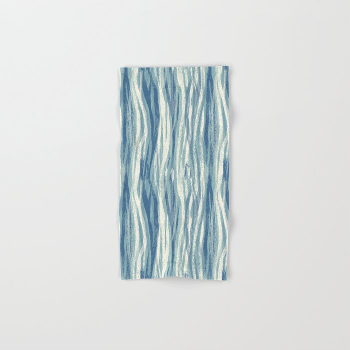 Wildlife Safari animal print blue Bath Towel Gallery Image 1