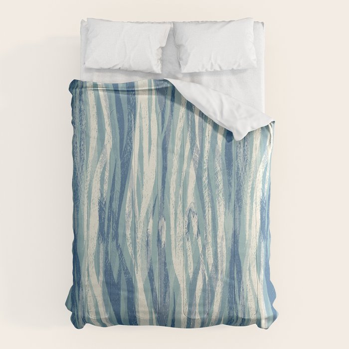 Wildlife Safari animal print blue Comforter Gallery Image 6