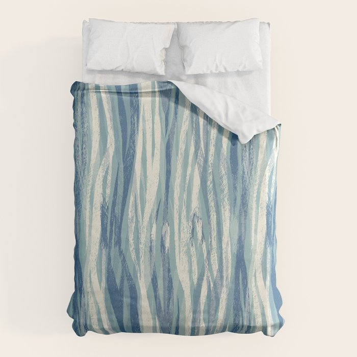 Wildlife Safari animal print blue Duvet Cover Gallery Image 6
