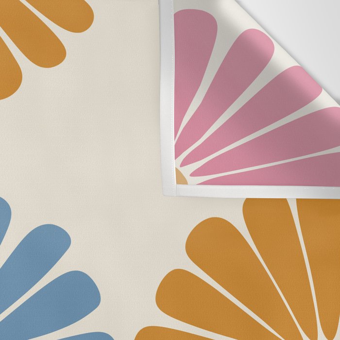 Retro Summer Daisies V Wall Tapestry Gallery Image 3