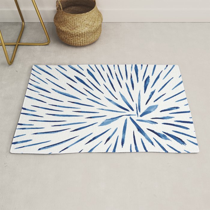 Indigo Sparks | Watercolor Pattern Rug Gallery Image 1