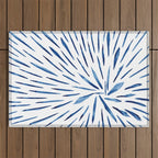 Indigo Sparks | Watercolor Pattern Outdoor Rug Gallery Image 1