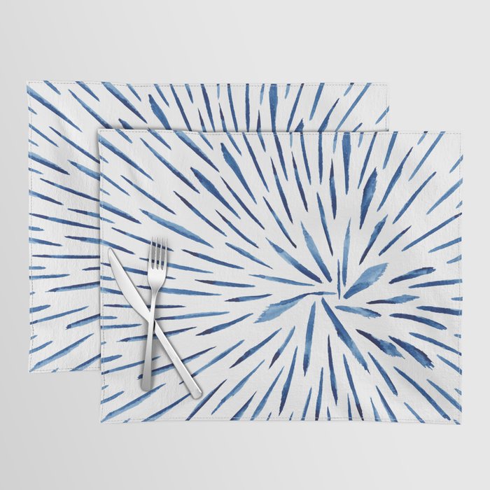 Indigo Sparks | Watercolor Pattern Placemat Gallery Image 1