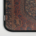 Boho Chic Dark I // 17th Century Colorful Medallion Red Blue Green Brown Ornate Accent Rug Pattern Laptop Sleeve Gallery Image 3
