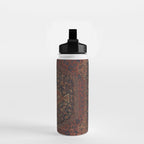 Boho Chic Dark I // 17th Century Colorful Medallion Red Blue Green Brown Ornate Accent Rug Pattern Water Bottle Gallery Image 2