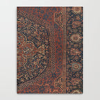 Boho Chic Dark I // 17th Century Colorful Medallion Red Blue Green Brown Ornate Accent Rug Pattern Notebook Gallery Image 4