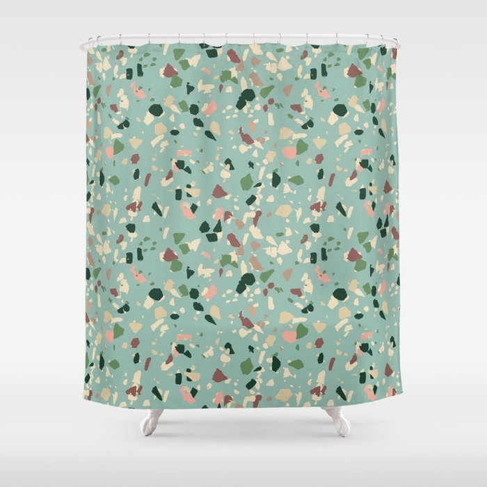 ZARAH TERRAZZO Shower Curtain Gallery Image 1