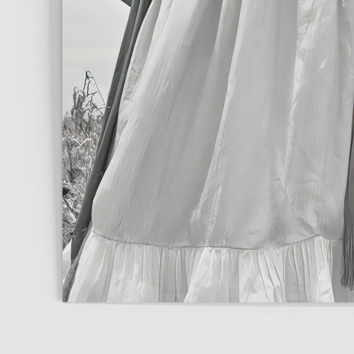 Frida Kahlo and Agave Plant, Black and White, Vintage Art Poster Gallery Image 3