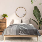 Frida Kahlo and Agave Plant, Black and White, Vintage Art Comforter Gallery Image 3