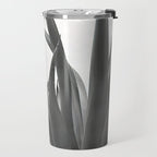 Frida Kahlo and Agave Plant, Black and White, Vintage Art Travel Mug Gallery Image 2