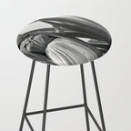 Frida Kahlo and Agave Plant, Black and White, Vintage Art Stool Gallery Image 2