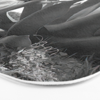 Frida Kahlo and Agave Plant, Black and White, Vintage Art Bath Mat Gallery Image 3