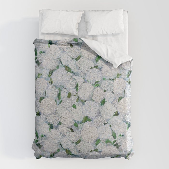 Annabelle Hydrangea Garden Duvet Cover Gallery Image 1