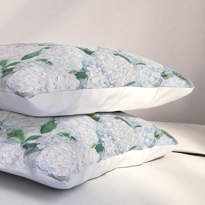 Annabelle Hydrangea Garden Pillow Sham Gallery Image 3