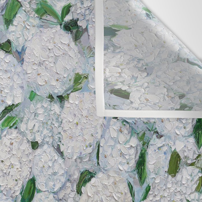 Annabelle Hydrangea Garden Wall Tapestry Gallery Image 3