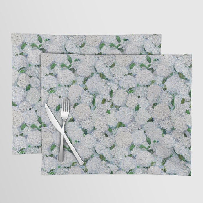 Annabelle Hydrangea Garden Placemat Gallery Image 1