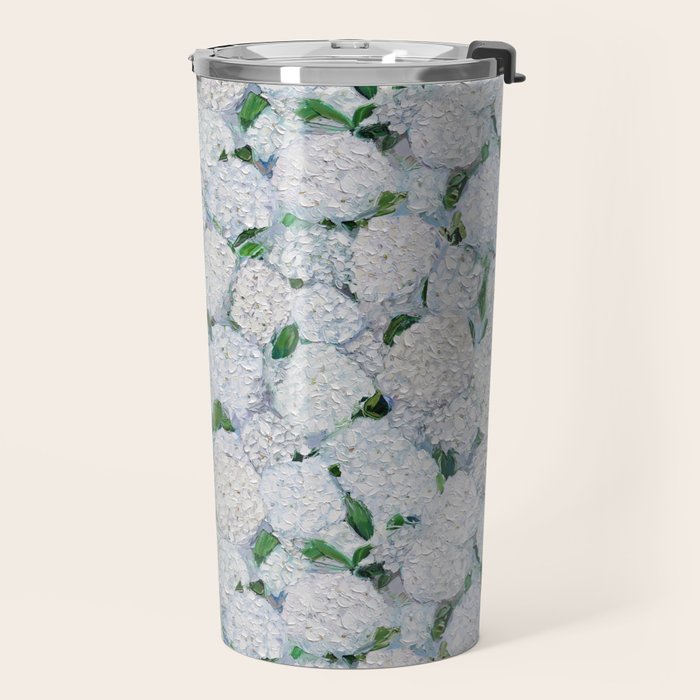 Annabelle Hydrangea Garden Travel Mug Gallery Image 2