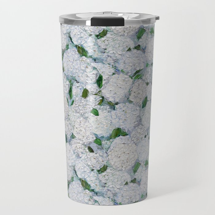 Annabelle Hydrangea Garden Travel Mug