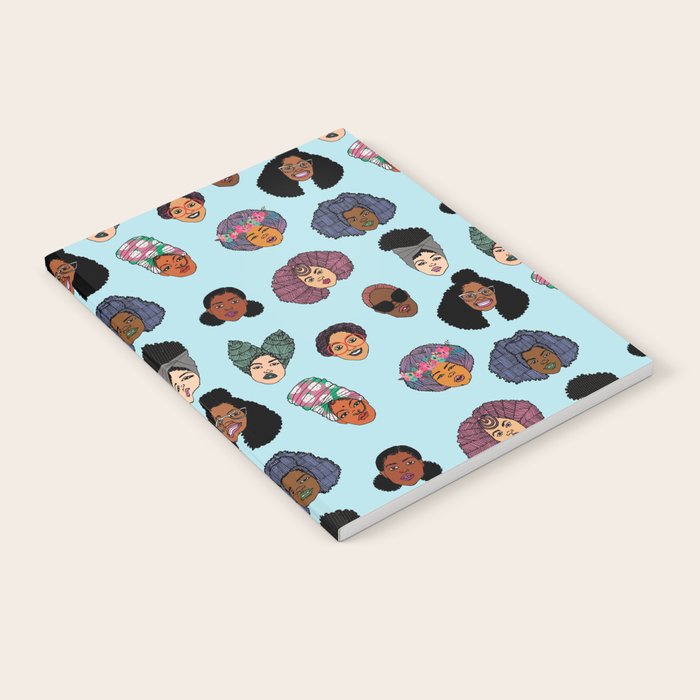 Black Hair Magic - Blue Notebook Gallery Image 1