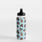 Black Hair Magic - Blue Water Bottle Gallery Image 3