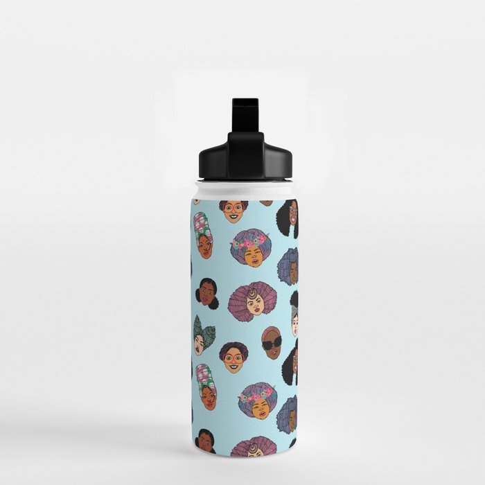 Black Hair Magic - Blue Water Bottle Gallery Image 2