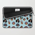 Black Hair Magic - Blue Laptop Sleeve Gallery Image 2