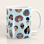Black Hair Magic - Blue Coffee Mug Gallery Image 1