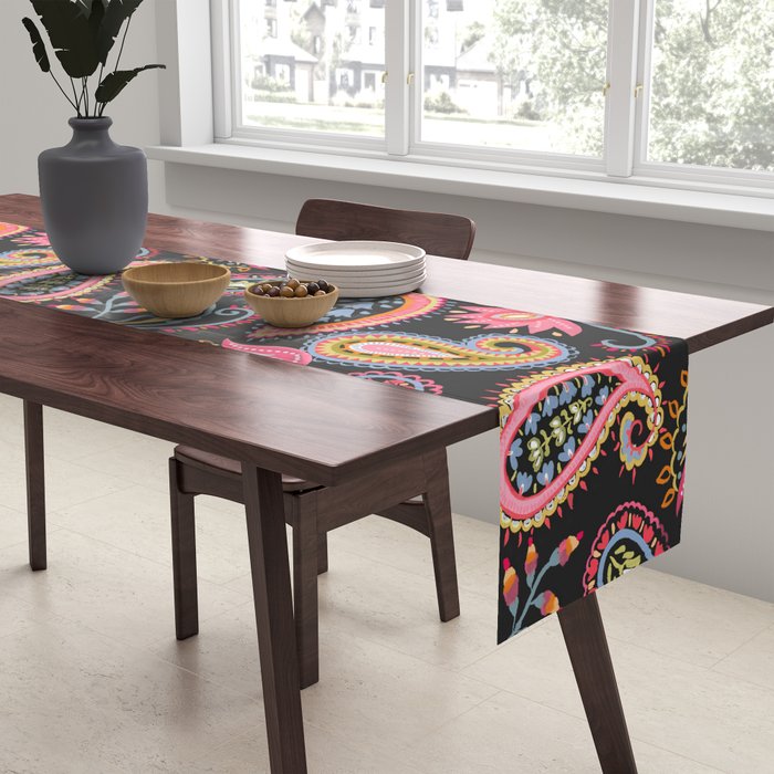 Eclectic  Paisley Delight Table Runner Gallery Image 2