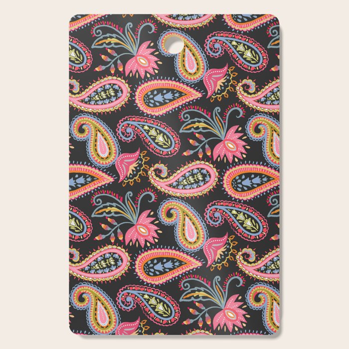 Eclectic  Paisley Delight Cutting Board Gallery Image 1