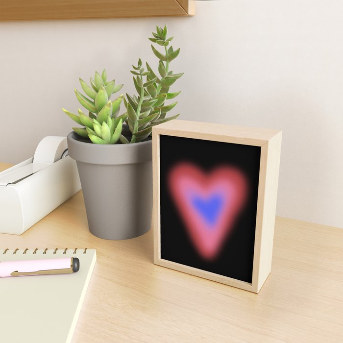 Gradient Heart  Mini Art Print Gallery Image 2