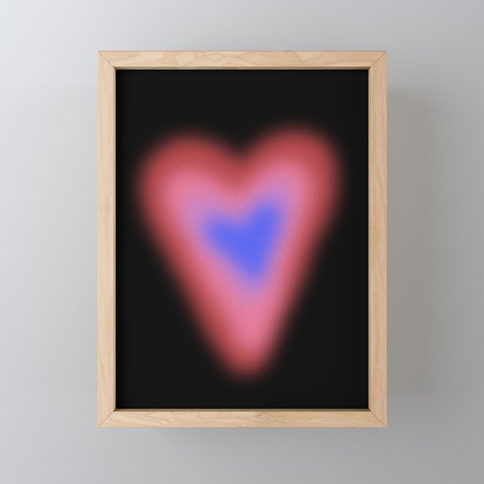 Gradient Heart  Mini Art Print Gallery Image 1