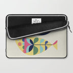 Mid Century Modern Fish Laptop Sleeve Gallery Image 2