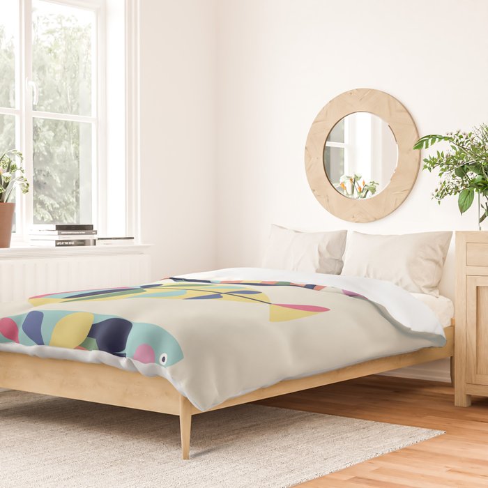 Mid Century Modern Fish Duvet Cover Gallery Image 2