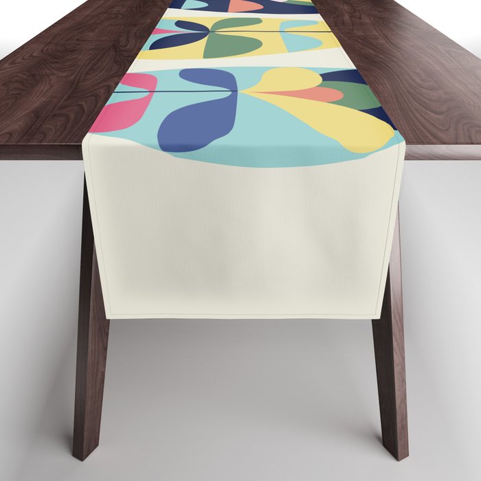 Mid Century Modern Fish Table Runner Gallery Image 1