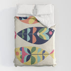 Mid Century Modern Fish Duvet Cover Gallery Image 6