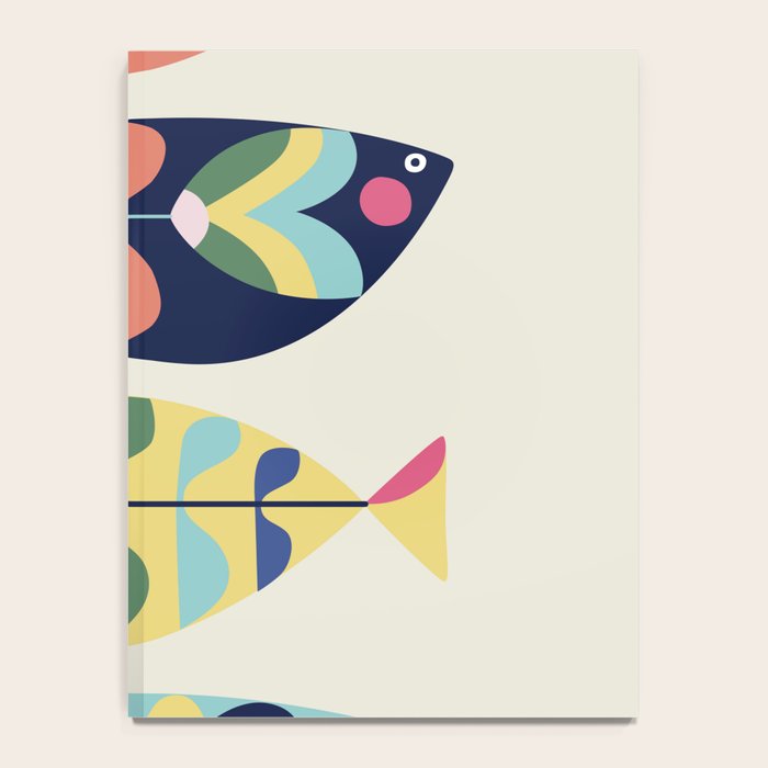 Mid Century Modern Fish Notebook Gallery Image 4