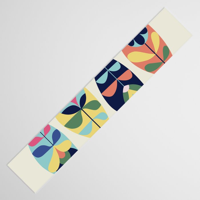 Mid Century Modern Fish Table Runner Gallery Image 3