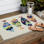 Mid Century Modern Fish Outdoor Rug Gallery Image 2