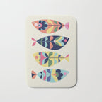Mid Century Modern Fish Bath Mat Gallery Image 1