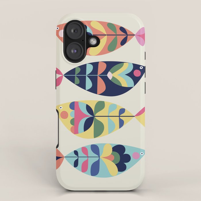 Mid Century Modern Fish iPhone Case Gallery Image 1