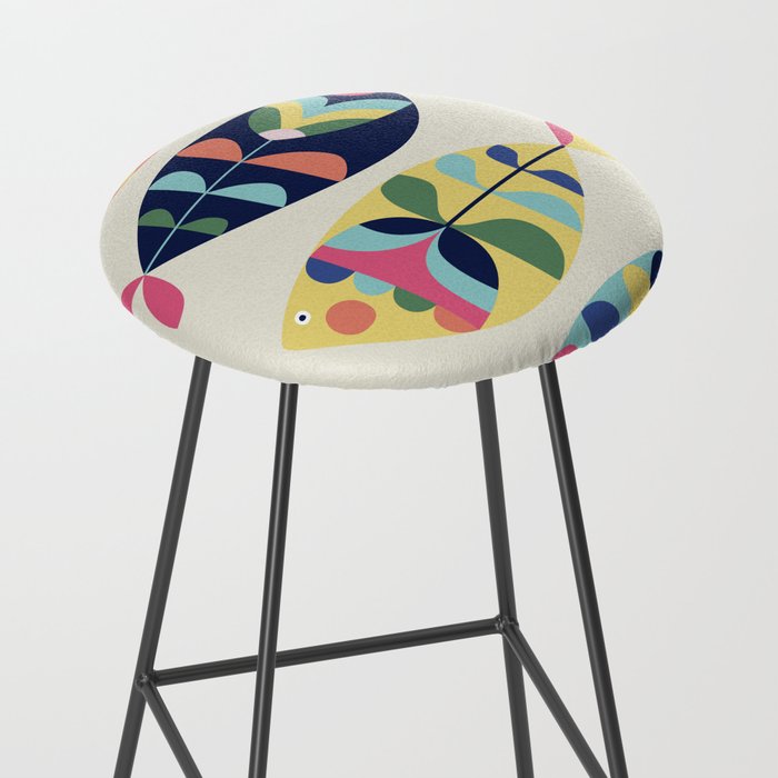 Mid Century Modern Fish Stool Gallery Image 2