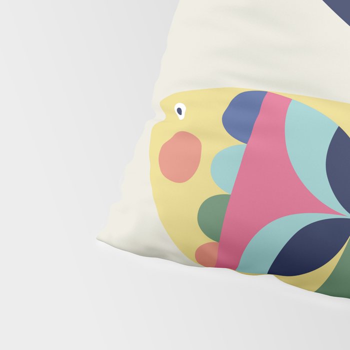 Mid Century Modern Fish Pillow Sham Gallery Image 4